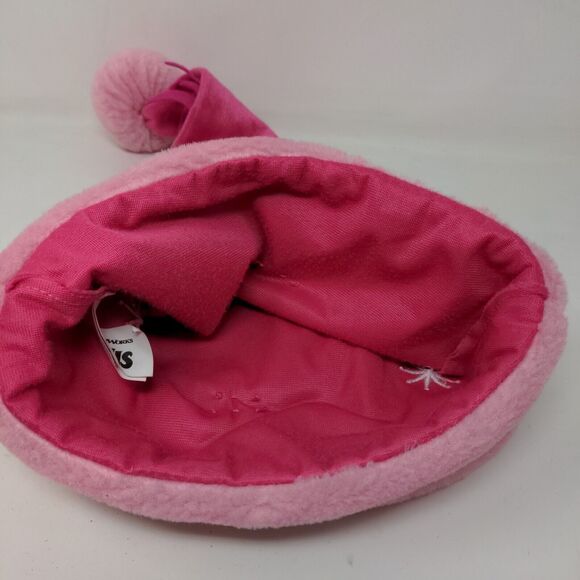 Dreamworks Trolls Girl's Poppy Christmas Cap Hat Pink Vegan Fur Pom Pom - Picture 6 of 9